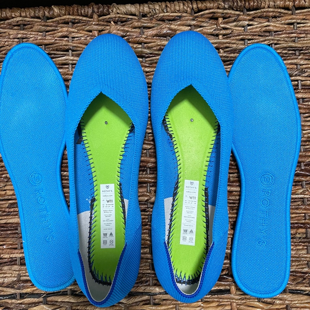 Rothy’s peacock flat size 11